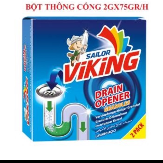 bột thông tắc ống cống Viking