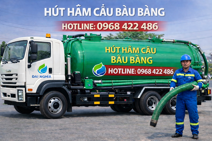 hút hầm cầu bàu bàng