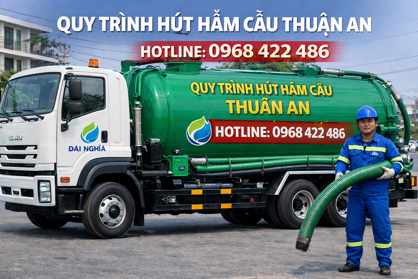Quy trình hút hầm cầu thuân an